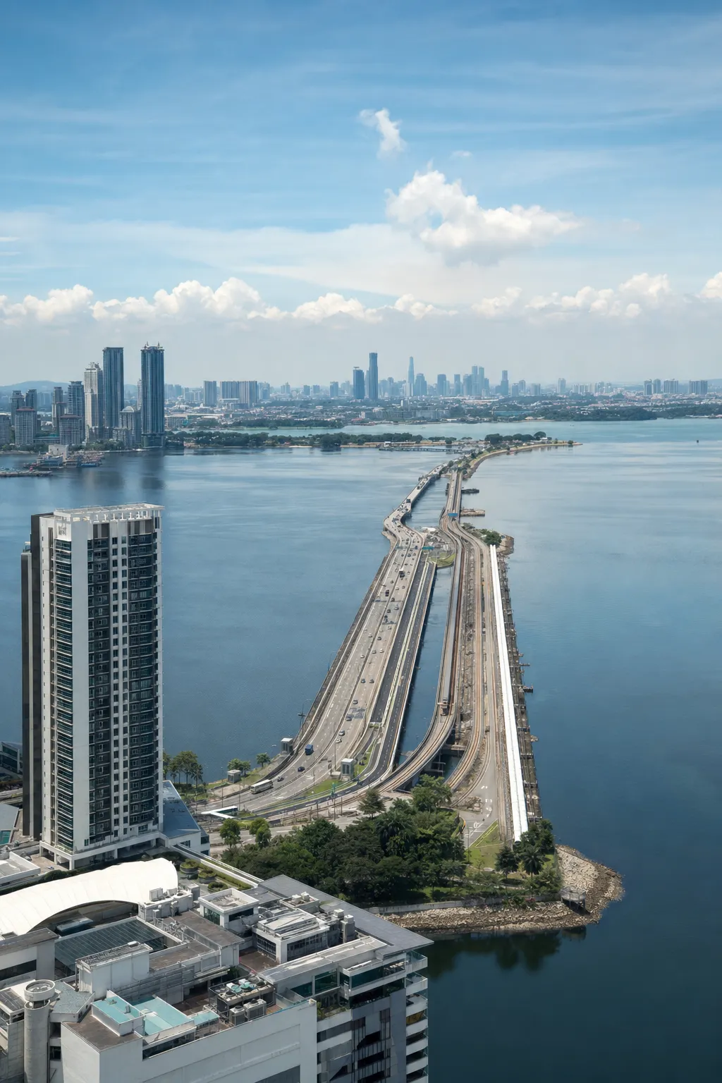 The Johor–Singapore causeway and cross-border corridor