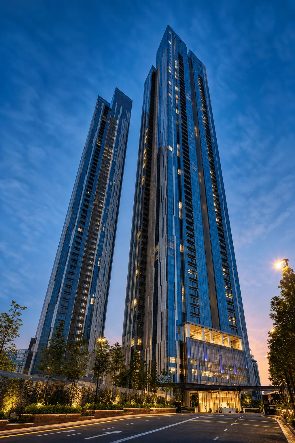 High-floor luxury residential tower in Johor Bahru
