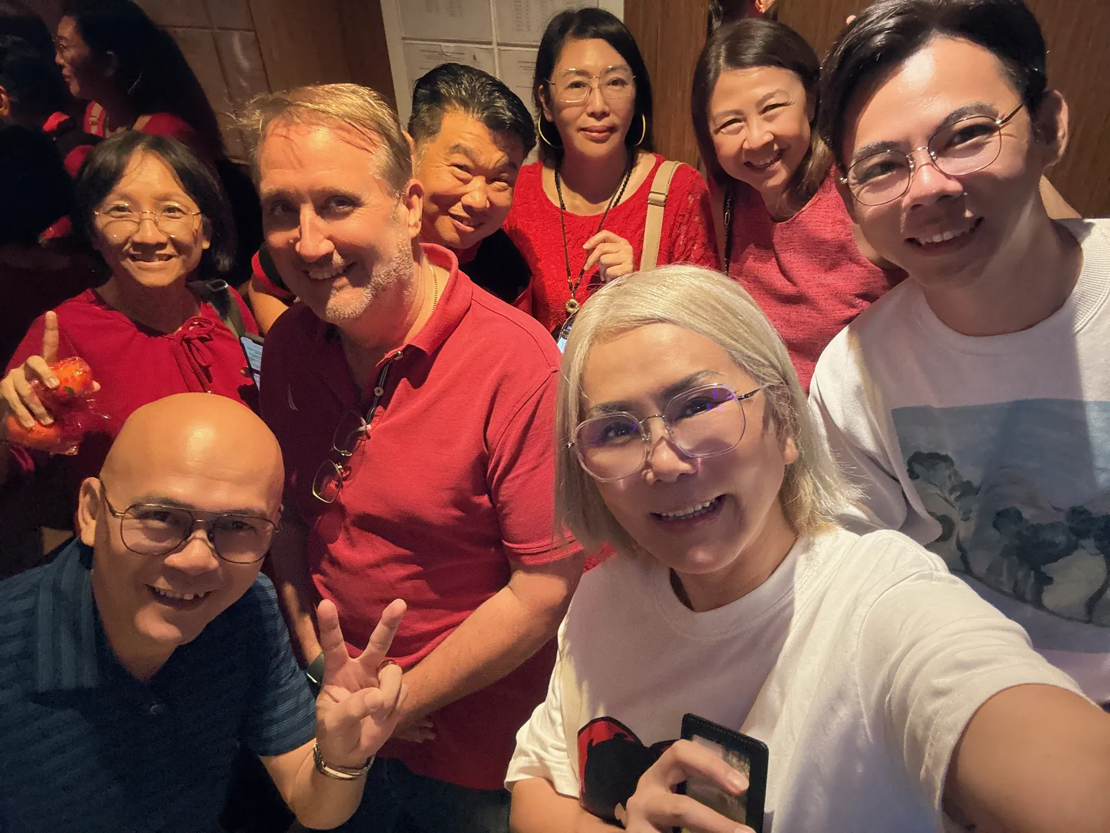 Eve Ang’s team celebrating Chinese New Year together